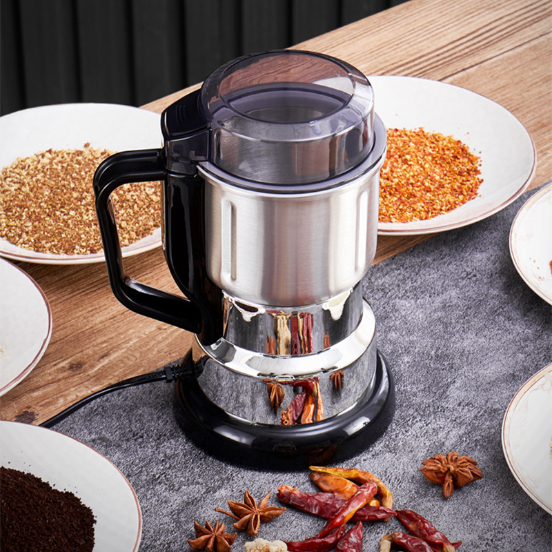 Compact Electric Superfine Grinding Mill - Stainless Steel Multi-Purpose Grain Spice Grinder, Electric Mill for Coffee Beans, Nuts, Herbs & Dry Seasonings for Home Kitchen
