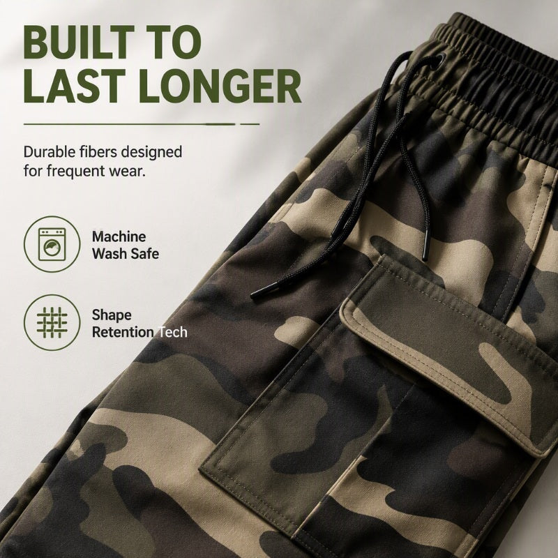 Women's Stretch High-Waist Cargo Joggers