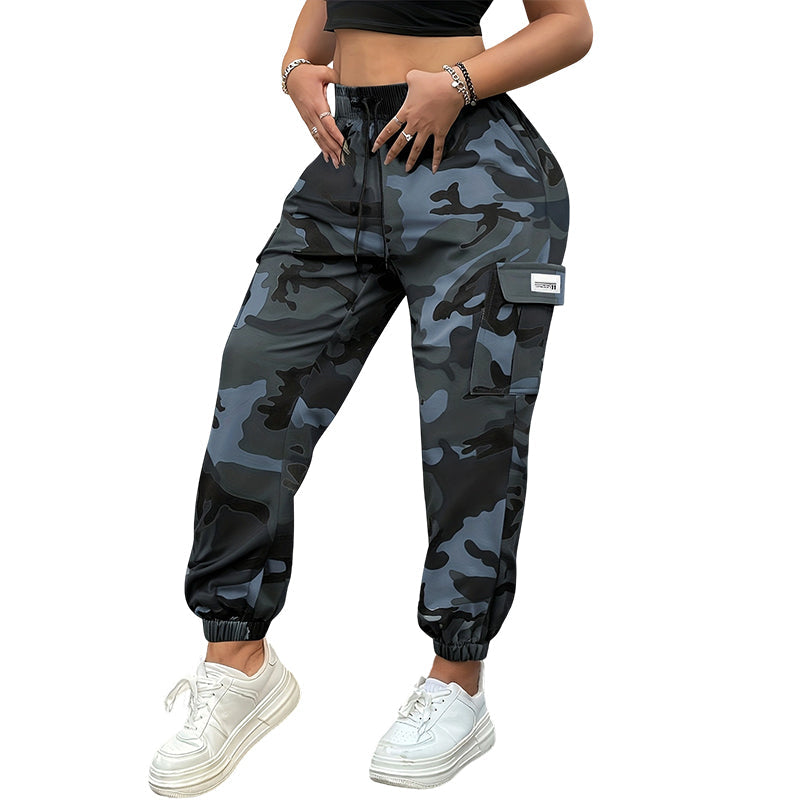 Women's Stretch High-Waist Cargo Joggers