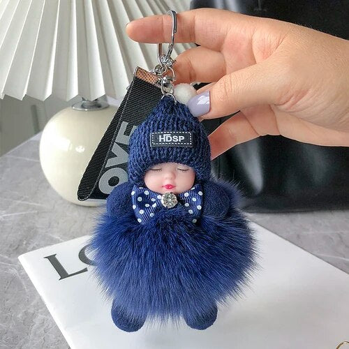 Soft Plush Doll Keyring – Cute and Cozy Charm for Bags, Keys and Gifts