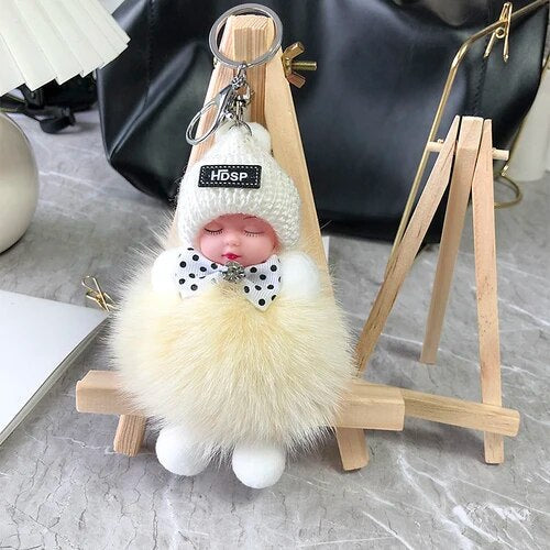 Soft Plush Doll Keyring – Cute and Cozy Charm for Bags, Keys and Gifts