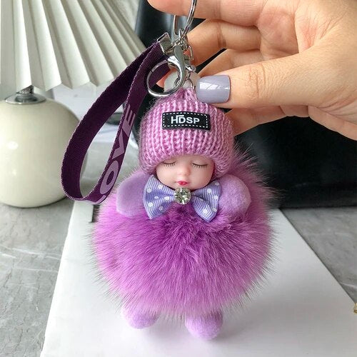 Soft Plush Doll Keyring – Cute and Cozy Charm for Bags, Keys and Gifts