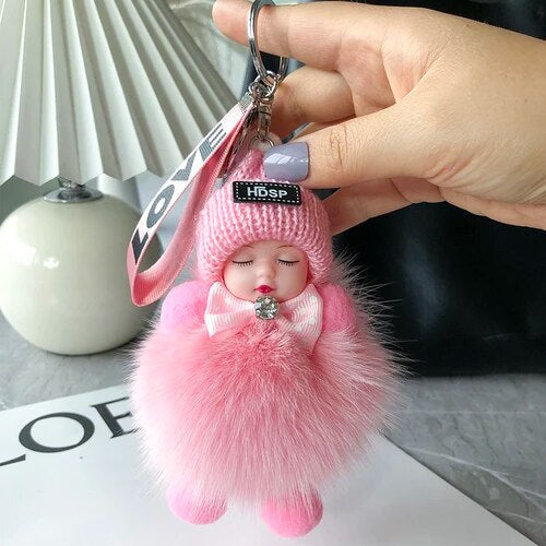 Soft Plush Doll Keyring – Cute and Cozy Charm for Bags, Keys and Gifts