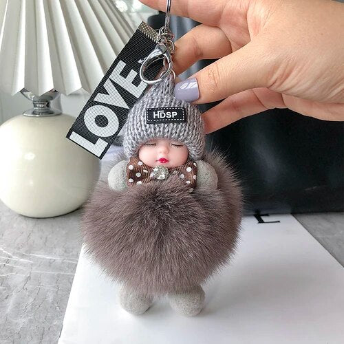 Soft Plush Doll Keyring – Cute and Cozy Charm for Bags, Keys and Gifts