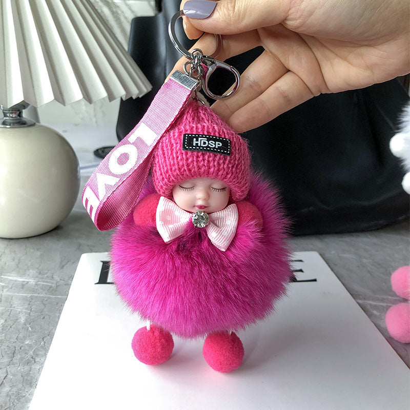 Soft Plush Doll Keyring – Cute and Cozy Charm for Bags, Keys and Gifts