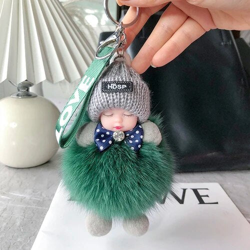 Soft Plush Doll Keyring – Cute and Cozy Charm for Bags, Keys and Gifts