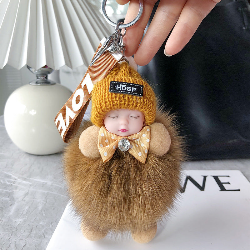 Soft Plush Doll Keyring – Cute and Cozy Charm for Bags, Keys and Gifts
