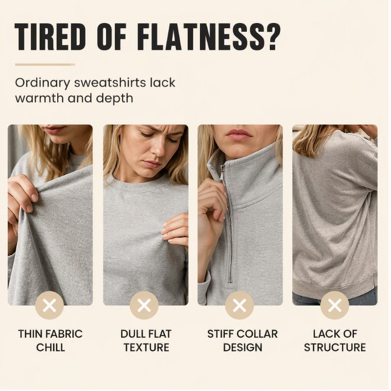Women's Half-Zip Cable Knit Sweater