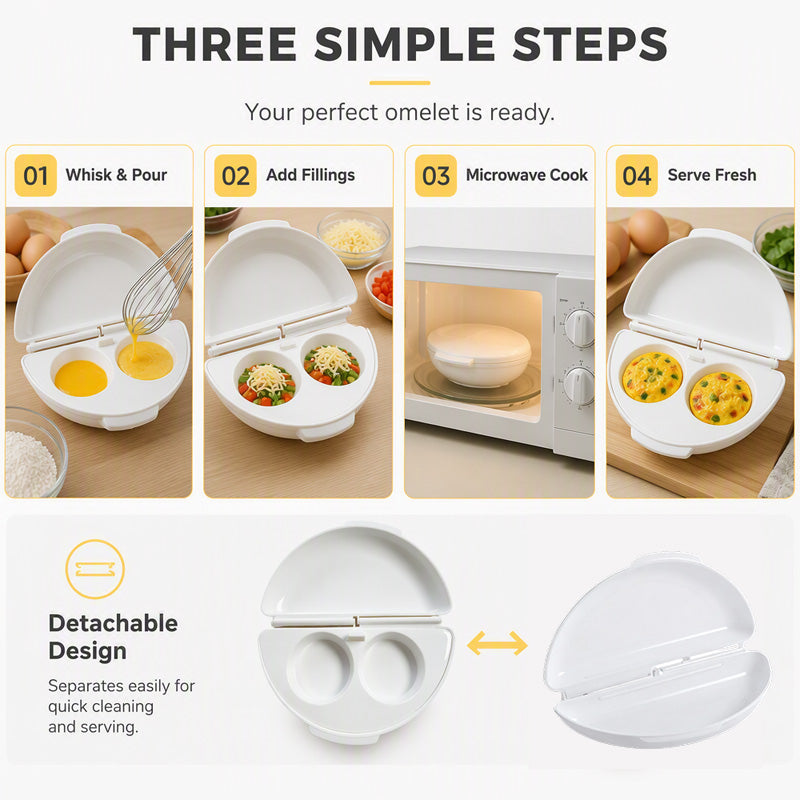 2-in-1 Omelette Maker and Egg Cooker