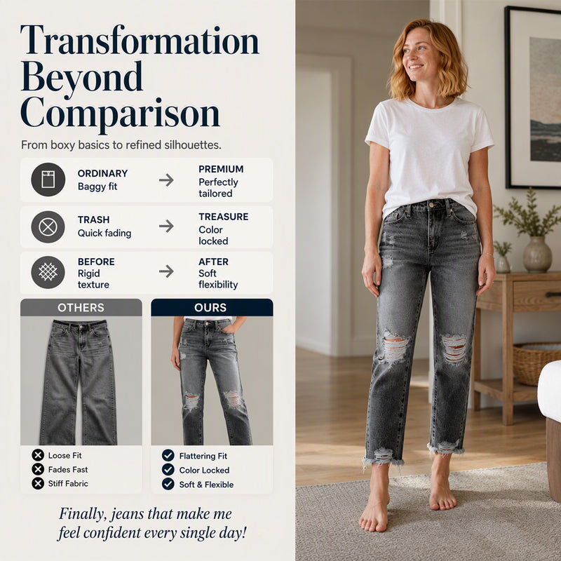 Women's Distressed Ripped Jeans