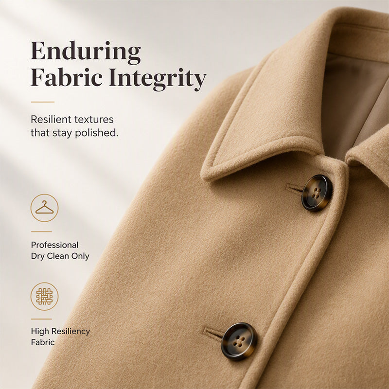 Women's Belted Single-Breasted Slim Coat