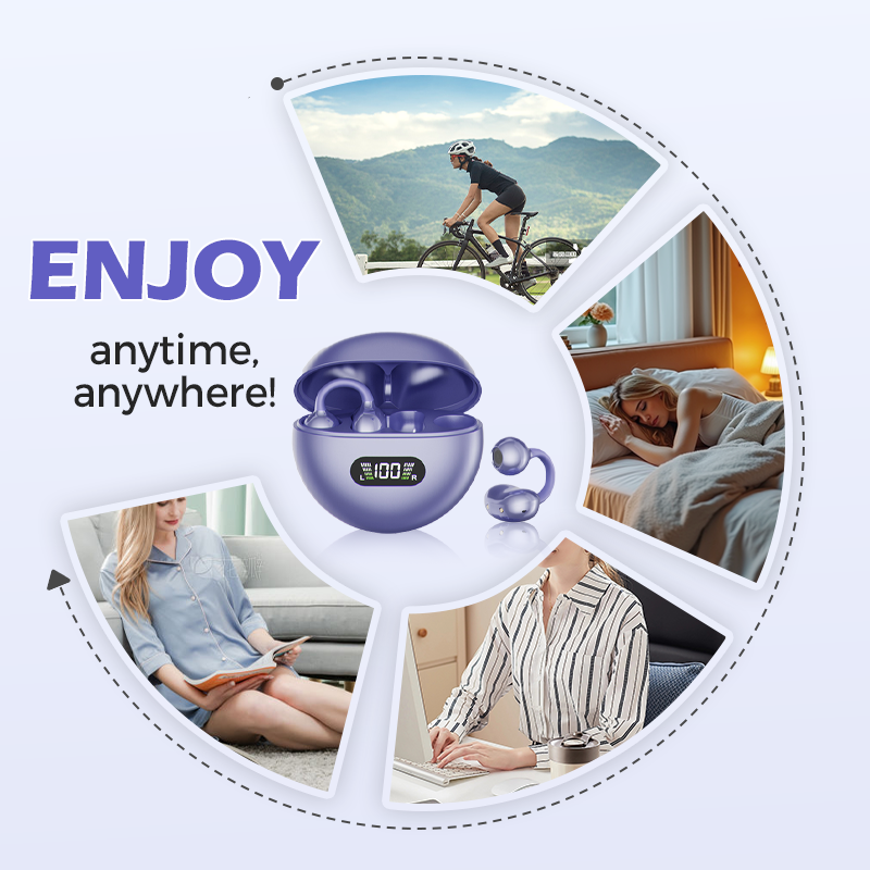 Clip-On Open Ear Bluetooth Earbuds