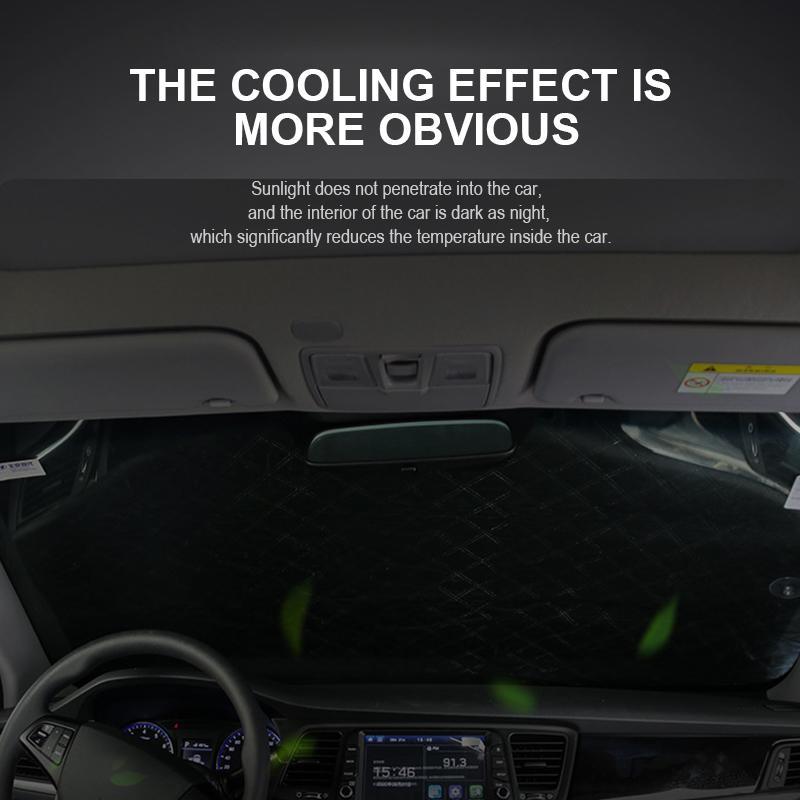 Front Windshield Cover – Four Seasons Protection, Frost Protection & High Quality – Perfect for Cars, Vans and SUVs
