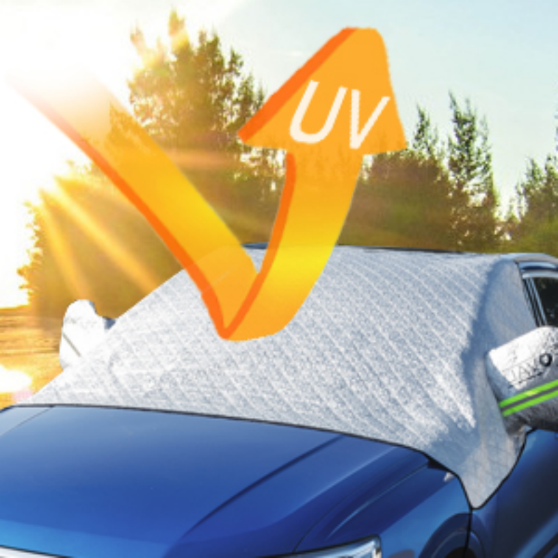 Front Windshield Cover – Four Seasons Protection, Frost Protection & High Quality – Perfect for Cars, Vans and SUVs