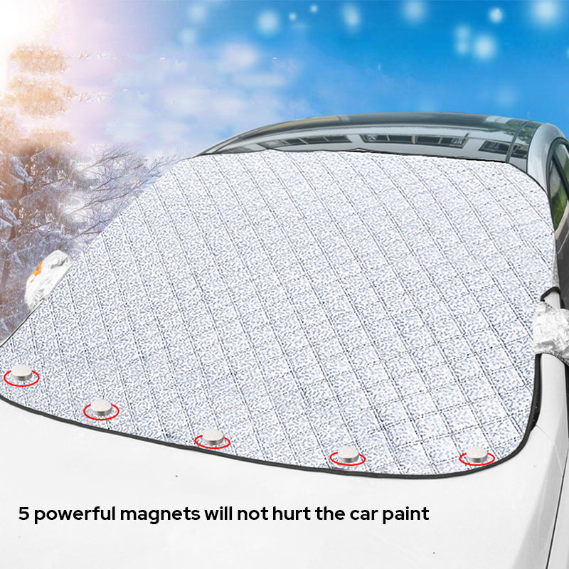 Front Windshield Cover – Four Seasons Protection, Frost Protection & High Quality – Perfect for Cars, Vans and SUVs