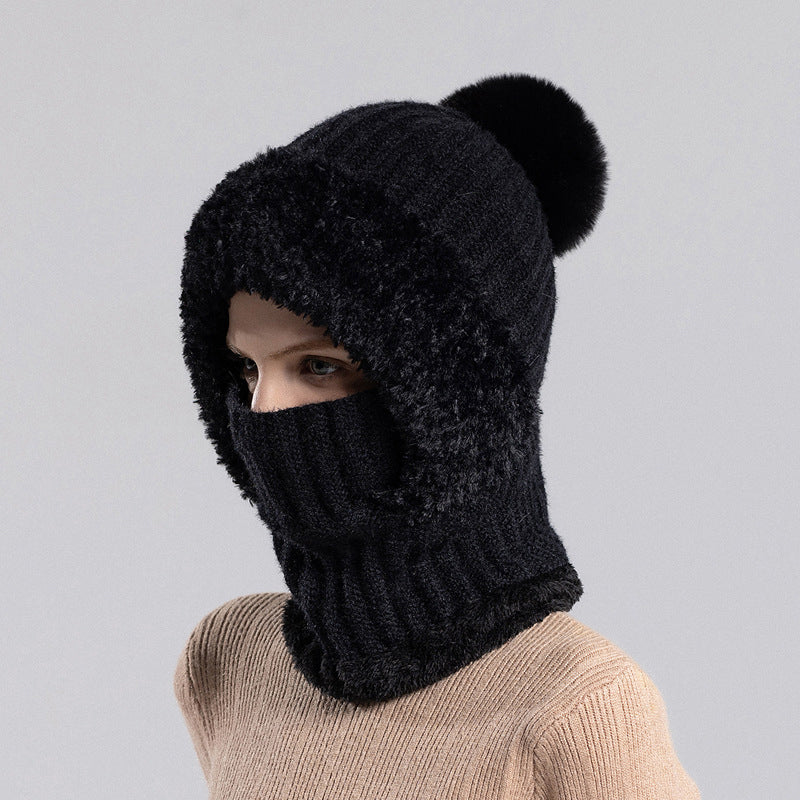 Women's Winter 3-in-1 Knitted Hat Scarf Mask
