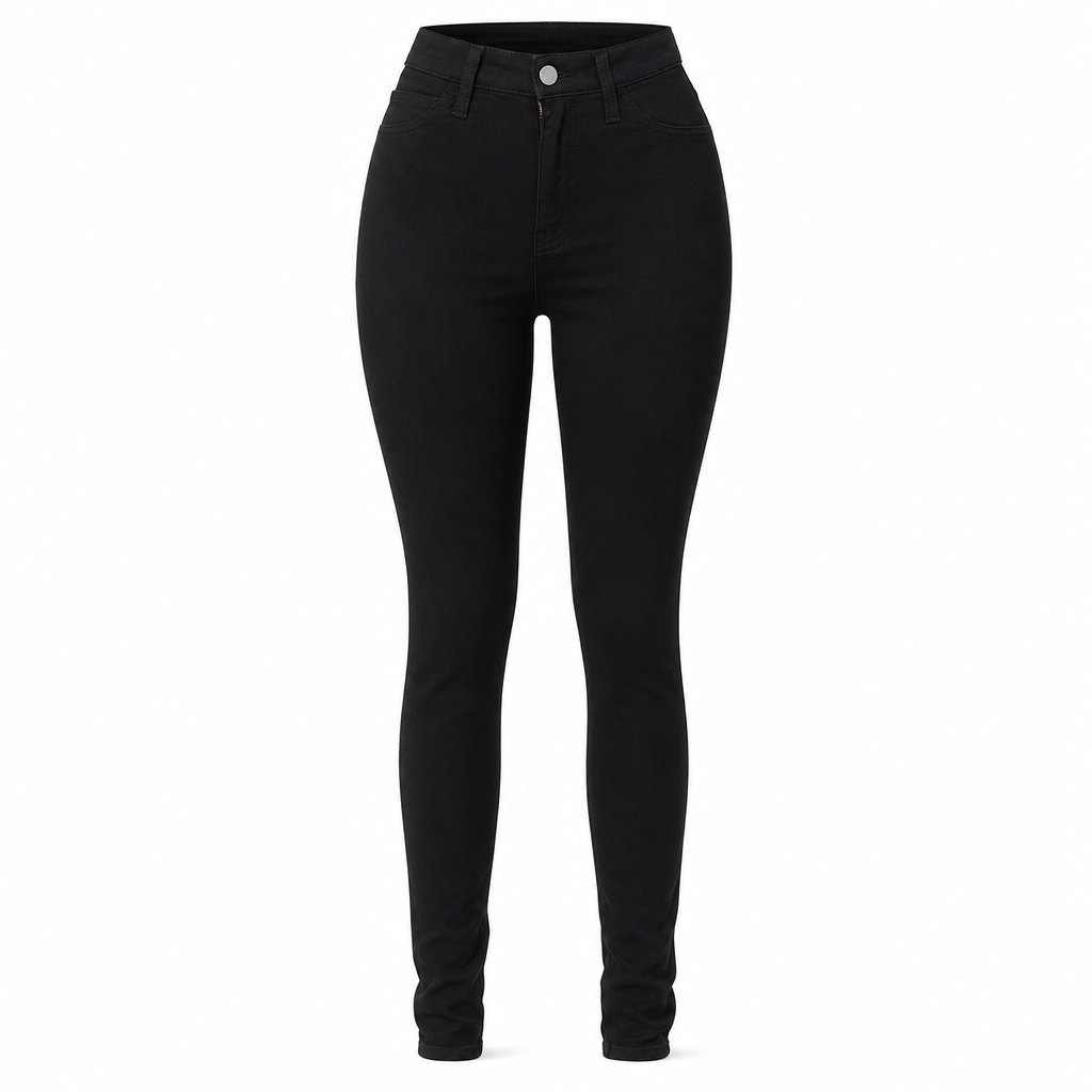 High-Waisted Stretch Pencil Pants