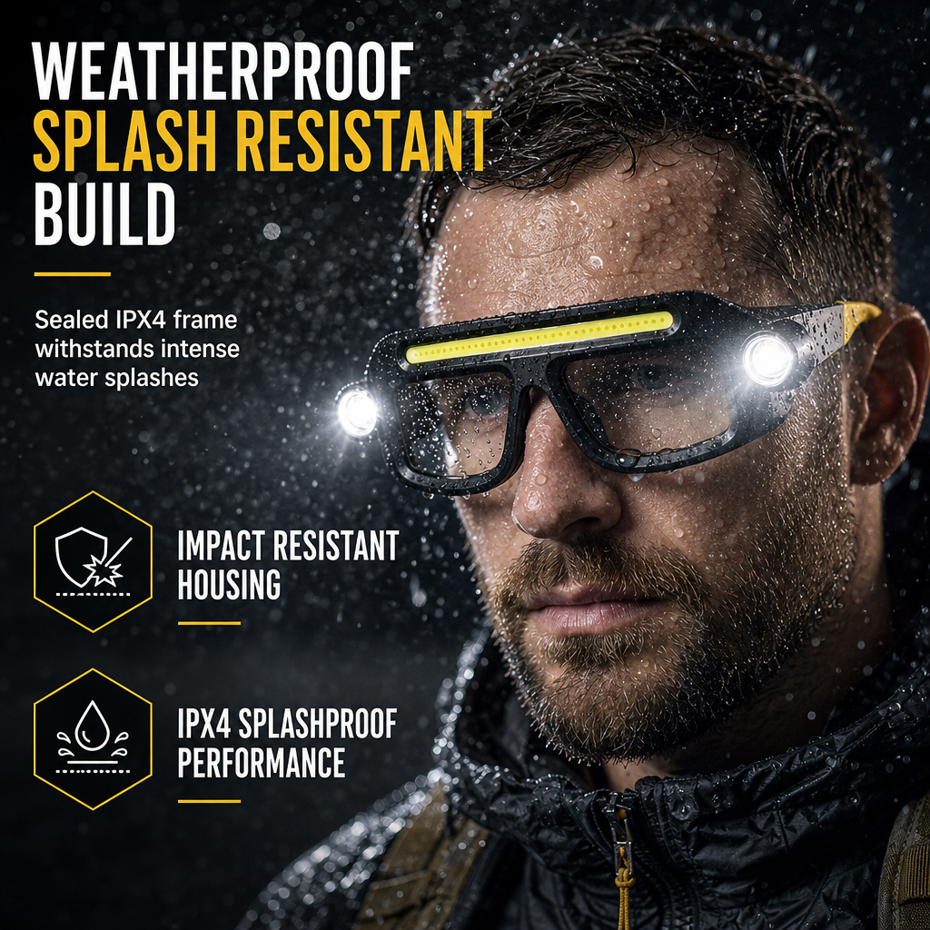 Rechargeable Dual-Lamp Glasses Light
