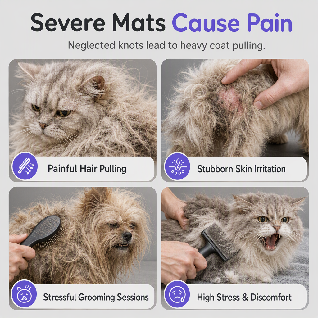 Pet Detangling Spray, Dissolves Matted Fur