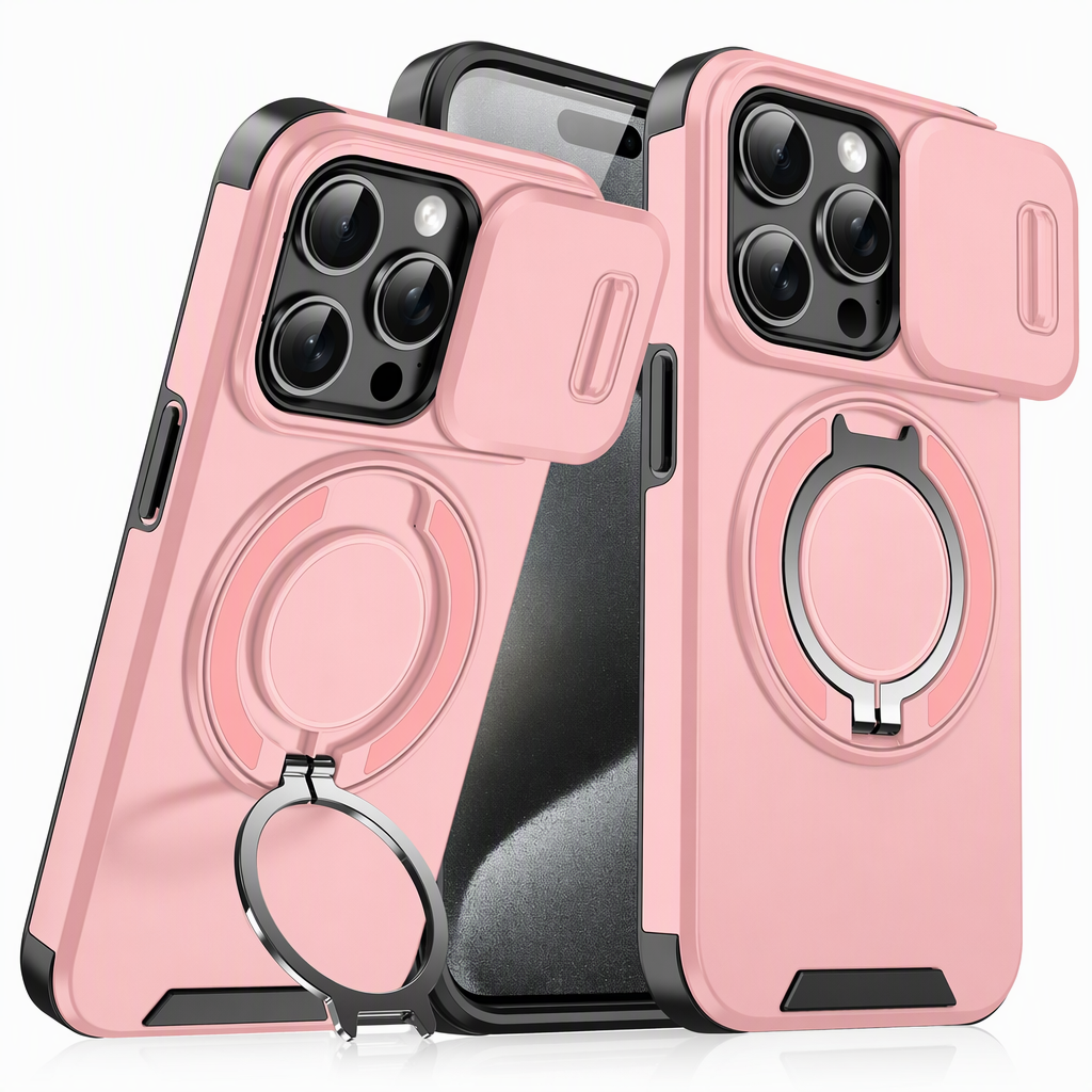 Shockproof Phone Case with Sliding Cover and Practical Stand