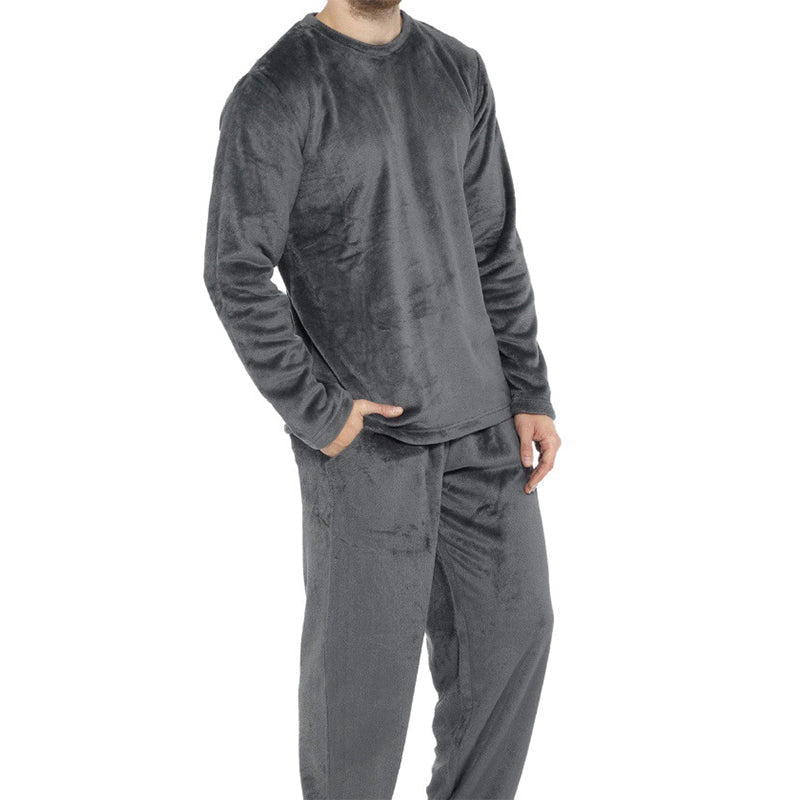 Comfortable Thermal Velour Pajama Set for Men