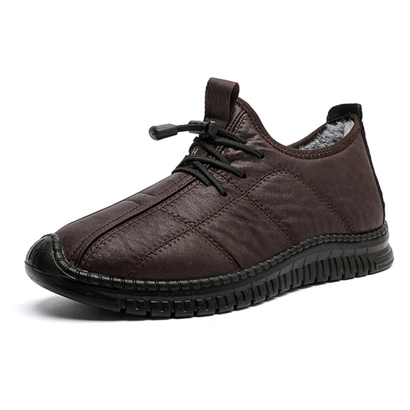 Men's Shoes with Fur Lining and Anti-Slip Sole