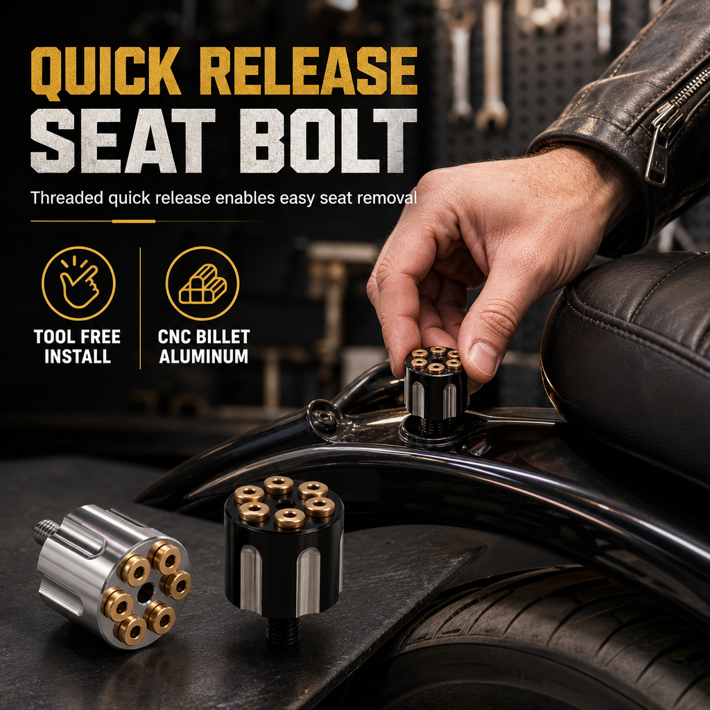 Motorcycle CNC Quick Release Seat Bolt 6mm Seat Cushion Fixing Screw