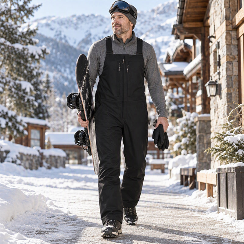 Waterproof Ski Pants with Suspenders for Men and Women