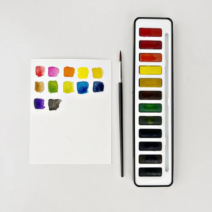 Step-by-Step Watercolor Workbook for Beginners - Art Painting Book