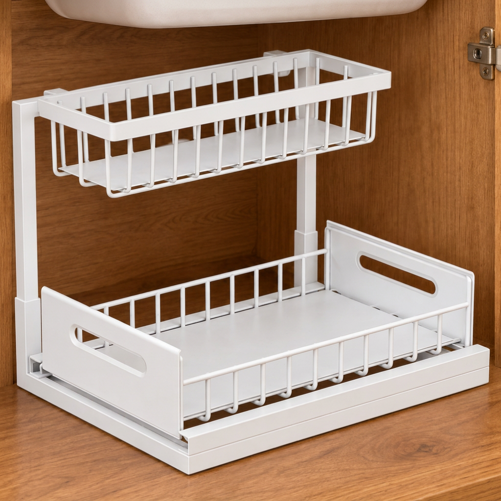 2-Tier Pull-Out Under-Sink Organizer