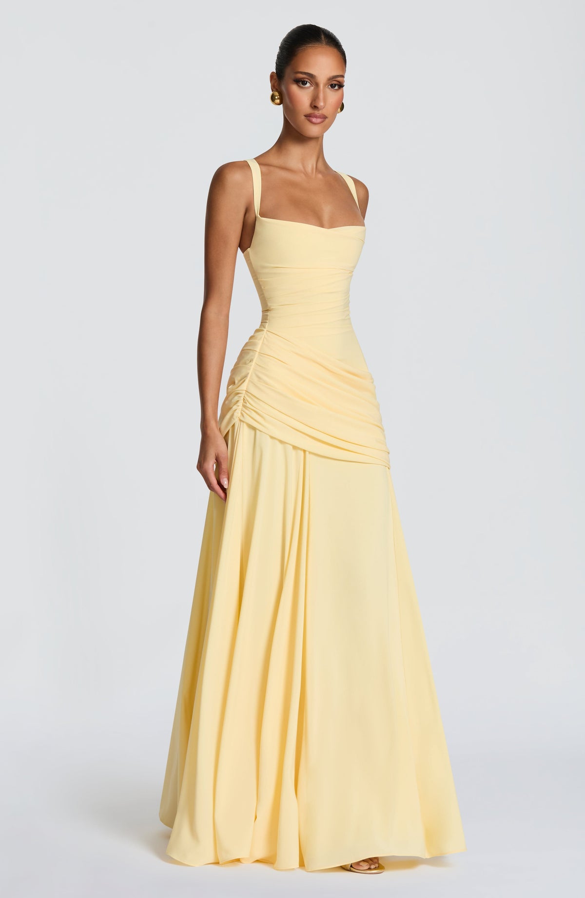 Elegant Maxi Dress With Draping