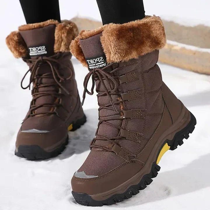 Women's Waterproof Winter Boots Faux Fur