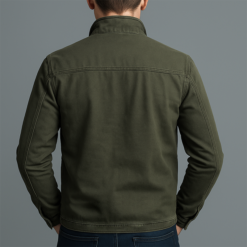 Marion Cotton Zip Jacket - Vintage Washed