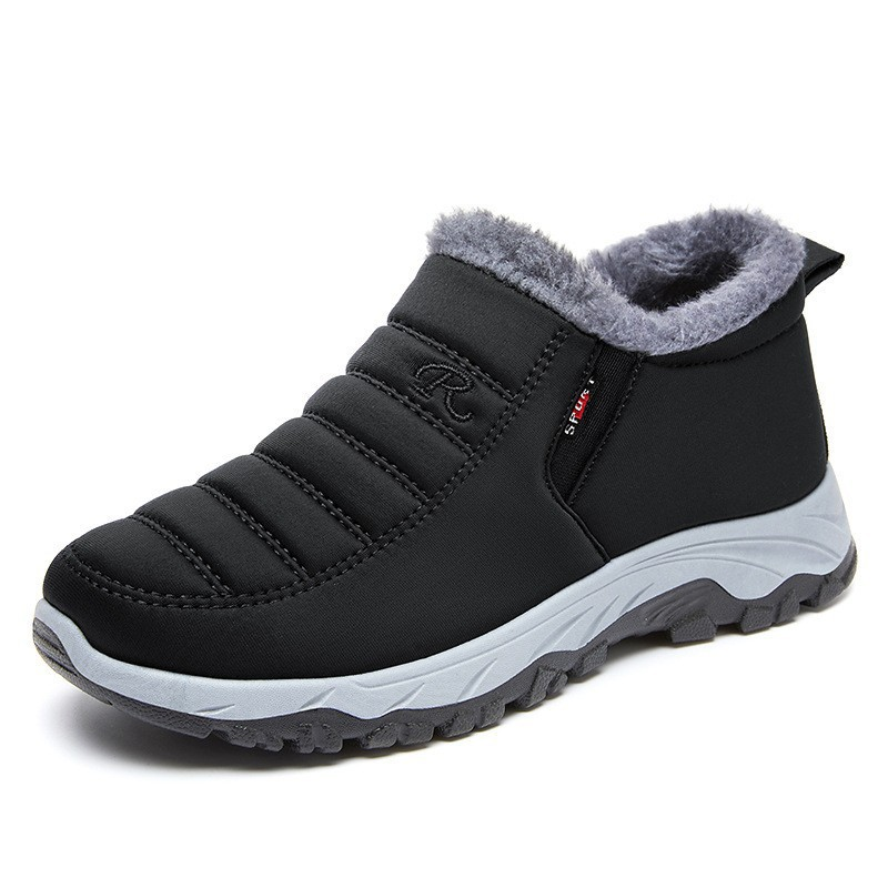 Men and Women Easy Slip On Fleece Lined Winter Boots