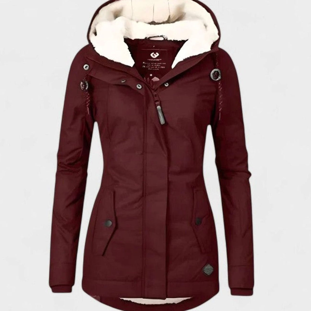 Women's Winter Jacket with Fleece Lining and Hood – Waterproof