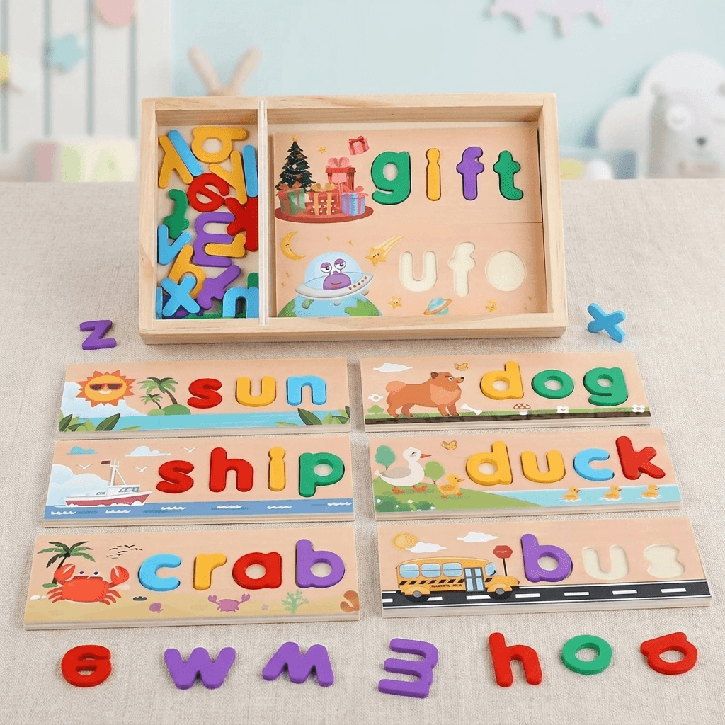 Montessori Word Board for Color Recognition & Spelling