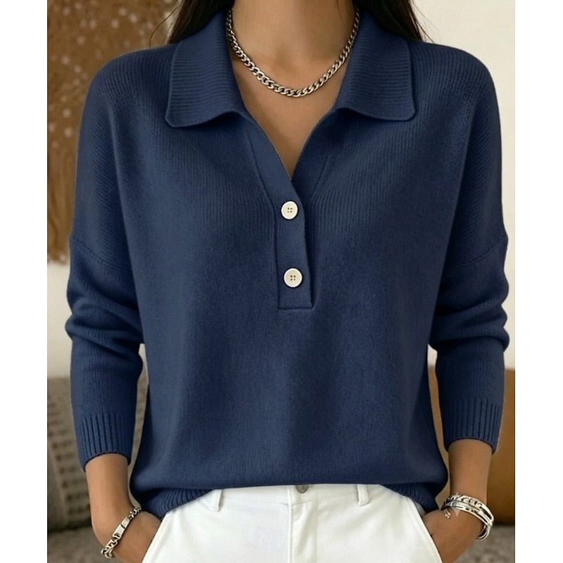 Refined Collared Polo Jumper
