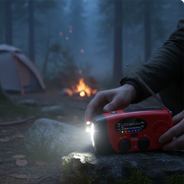 Multifunctional Portable Solar Emergency Radio